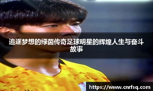 追逐梦想的绿茵传奇足球明星的辉煌人生与奋斗故事